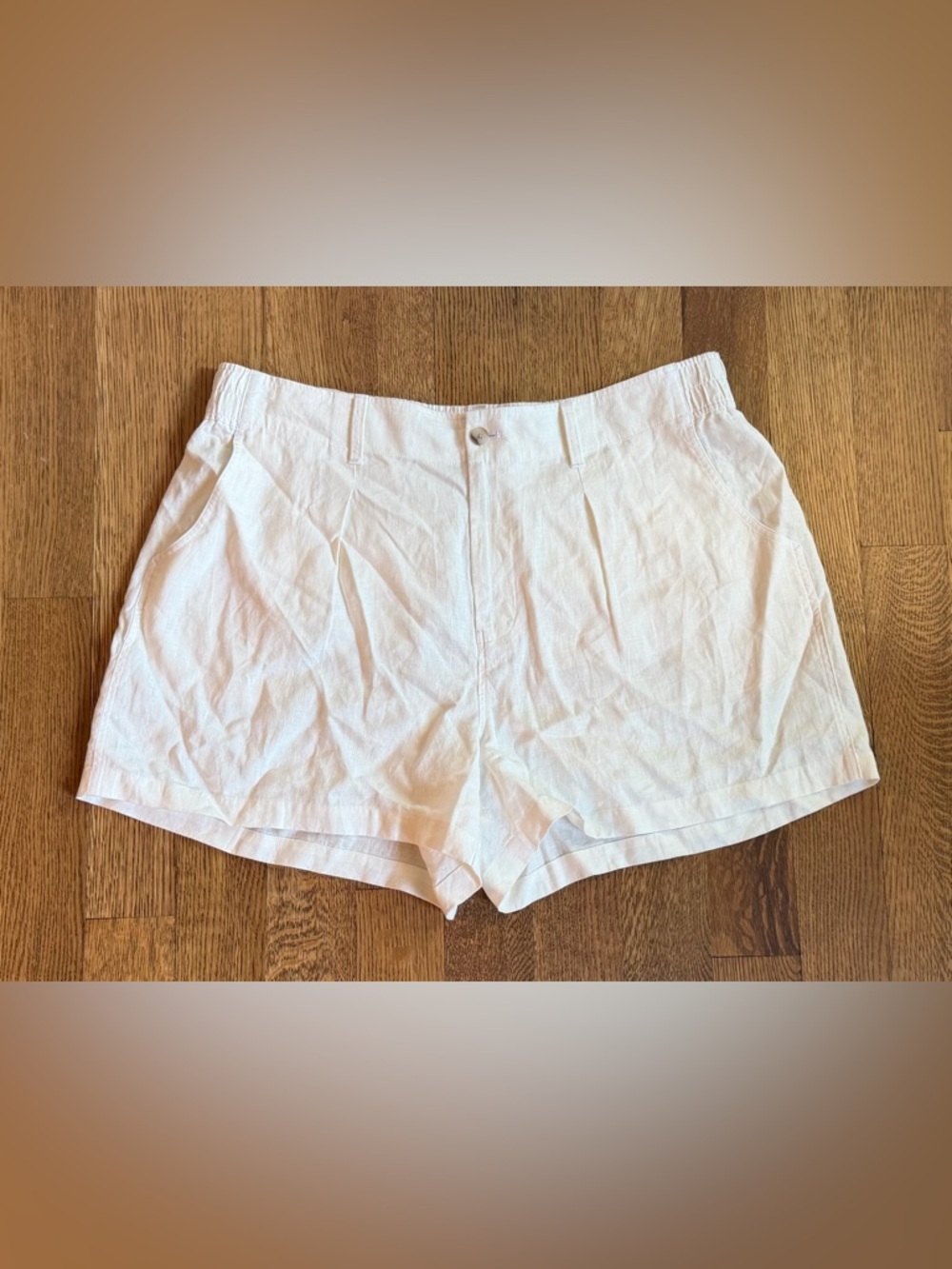NWOT Madewell High-Rise Neale Shorts 100% Linen - Plus 2X